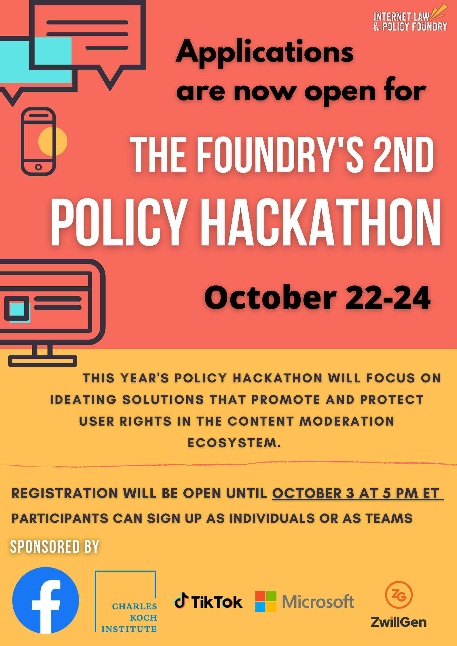 Hackathon poster Hackathon poster