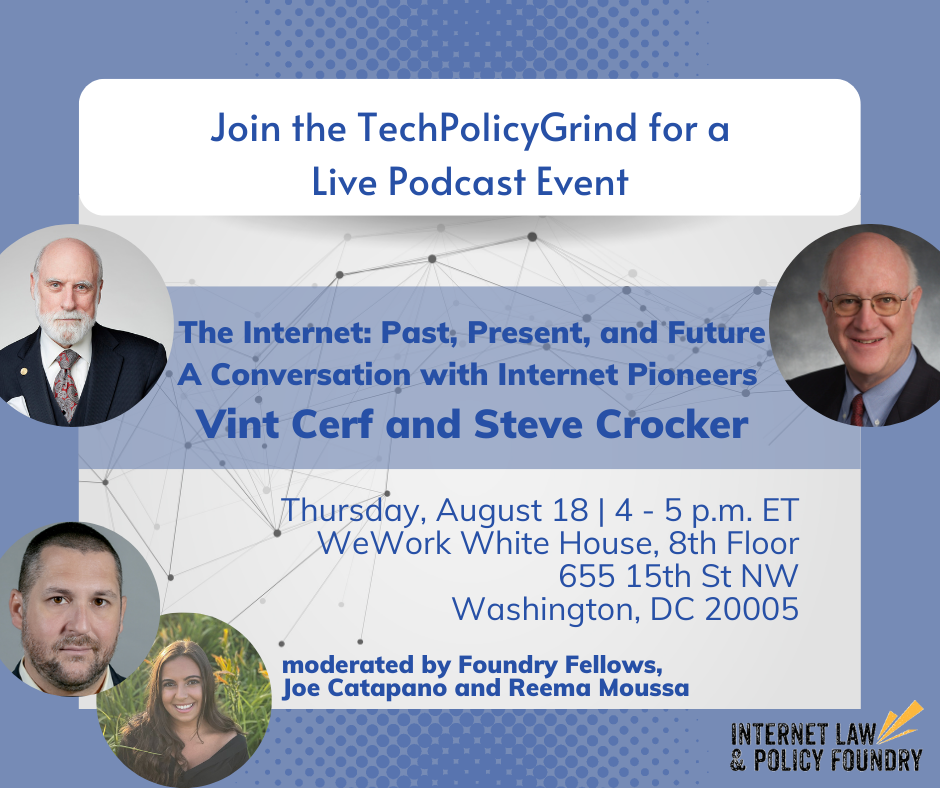 Vint Cerf & Steve Crocker Fellows discuss the past, present, and future of the Internet